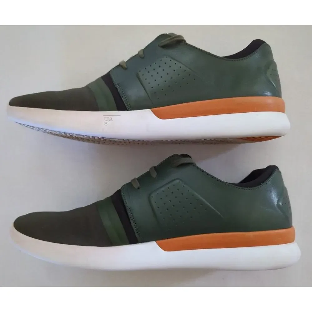 Under Armour Green Black Orange Runaway Low Sneakers 1297596-789] Men's Size 11